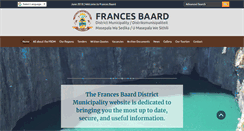 Desktop Screenshot of francesbaard.gov.za