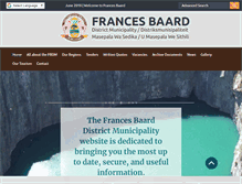 Tablet Screenshot of francesbaard.gov.za